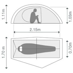 Exped Mira I HL - 1-Personen Zelt -Abenteuer Ausrustung Geschaft exped mira i hl 1 personen zelt detail 4