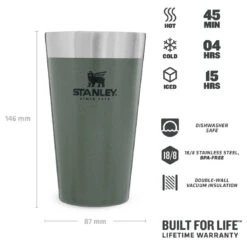 Stanley Adventure Stacking Vacuum Pint - Isolierbecher 12 Stanley Adventure Stacking Vacuum Pint - Isolierbecher -Abenteuer Ausrustung Geschaft stanley adventure stacking vacuum pint isolierbecher detail 4
